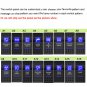 Jeep Wrangler JK 2009-2016 Overhead 6 Gang Switch Panel Blue Light + Voltmeter