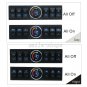 Jeep Wrangler JK 2009-2016 Overhead 6 Gang Switch Panel Blue Light + Voltmeter