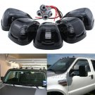 5 x Cab Roof Light Marker Smoke Covers w/ Base Housing For Ford F250 F-350 99-16