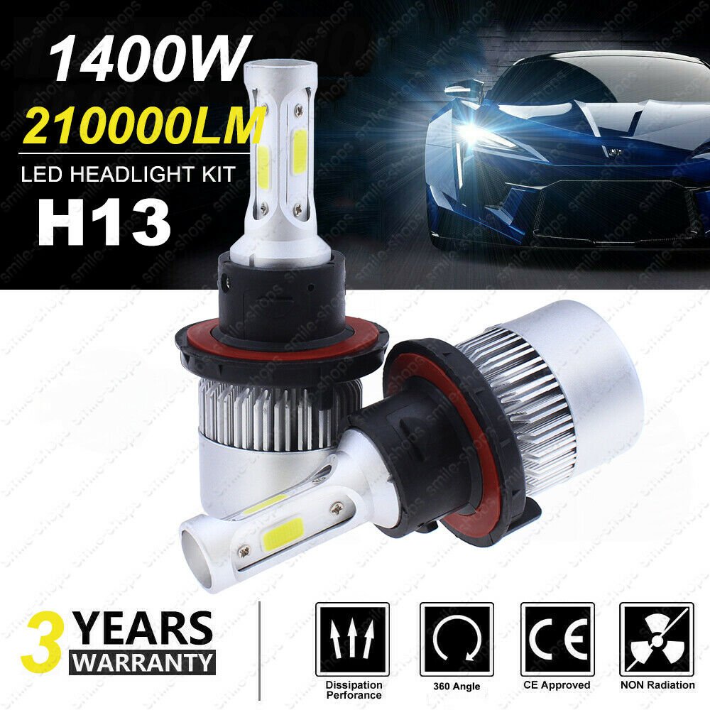 2x H13 LED Headlight Bulbs For Dodge Ram 1500 2500 3500 06-12 High Low Beam Kit