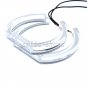 4pcs Amber White Crystal DTM Style LED Angel Eyes Halo Rings For BMW E92 E90