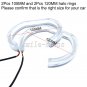 4pcs Amber White Crystal DTM Style LED Angel Eyes Halo Rings For BMW E92 E90