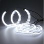 4pcs Amber White Crystal DTM Style LED Angel Eyes Halo Rings For BMW E92 E90