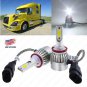 195000LM C6 Low Beam LED HID Bulb Headlamp Kit For Volvo VNL VNM 630 670 730 780