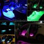 4x 9 LED RGB Car Interior Floor Neon Light Strip Atmosphere Lamp Remote Control