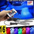 36 LED 5050 Car Interior Atmosphere Neon Lights Strip Wireless IR Remote Control