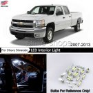 14x White LED Interior Lights Package For 2007-2013 Chevy Silverado & GMC Sierra