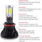 80W 8000lm 4 Sides LED Headlight Kit H8 H9 H11 Low Beam 6000K Bulbs