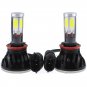 80W 8000lm 4 Sides LED Headlight Kit H8 H9 H11 Low Beam 6000K Bulbs