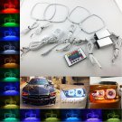 For 11-14 Dodge Charger Multi-Color Changing Shift LED RGB Headlight Halo Ring