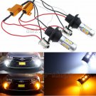 2pcs 1156 PY21W Canbus Dual Color White Amber Switchback LED Turn Signal Lights