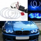 4pcs CCFL Angel Eye Light Halo Ring Blue For BMW E46 3-Series Coupe 325i 330Ci