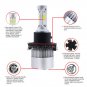 2x H13 9008 Hi/Lo Beam Led Headlamp Kit For Jeep Wrangler 2007-2015 1400W 6000K