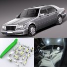 White 25pcs Interior LED Light Kit for 94-98 Benz S-Class W140 Sedan + Free Tool