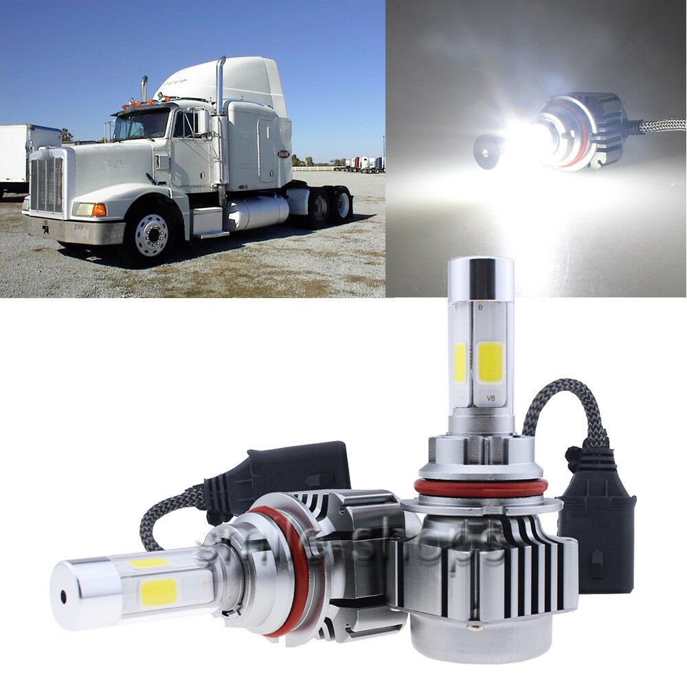 LED Headlight Conversion Kit 9007 HB5 120W HID White Bulbs For