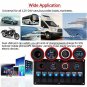 8 Gang Blue LED Rocker Switch Control Panel Car Boat Marine RV Voltmeter Charger