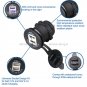 8 Gang Blue LED Rocker Switch Control Panel Car Boat Marine RV Voltmeter Charger