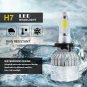 COB H7 1400W 210000LM 2-Sided LED Headlight Kit High or Lo Light Bulb 6000K Car