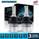 H13 9008 COB LED Headlight Conversion Kit 1400W 210000LM HI-LO Beam Bulbs White
