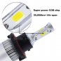 H13 9008 COB LED Headlight Conversion Kit 1400W 210000LM HI-LO Beam Bulbs White