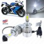 C6 1300W LED Headlight Conversion Kit Fits Suzuki GSXR 1000 750 600 Hayabusa Low