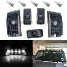 5 x Smoke Roof Cab Marker Cover & T10 White LED Light Bulbs for 03-09 Hummer H2