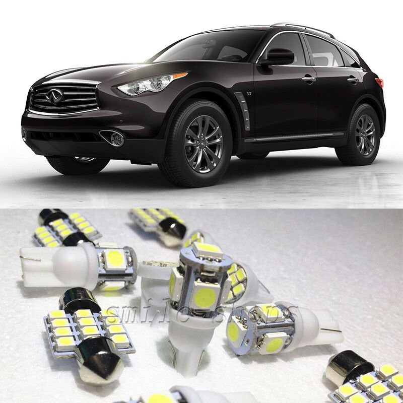 21&Atilde;�Xenon White LED Interior Light Package Kit for Infiniti Fx35 Fx37 Fx50, Qx70