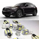 21×Xenon White LED Interior Light Package Kit for Infiniti Fx35 Fx37 Fx50, Qx70