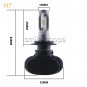 4pcs Combo H7+H11 LED Headlight Bulbs Kit 100W 16000LM High Low Beam 6000K White