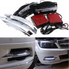 2pcs White LED Daytime Running Lights DRL For Mercedes Benz W204 C300 2008-2010