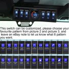 Rocker Switch Panel Cotrol Bracket Digital Voltmeter Blue LED For 09-16 Jeep JK