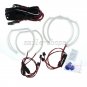 4x 6000K White Crystal DTM Style LED Angel Eyes Halo Rings Light For BMW E92 E90