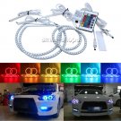 RGB Multi-Color Angel Eyes Kit Halo Rings For Mitsubishi Lancer X 10 2007-2017