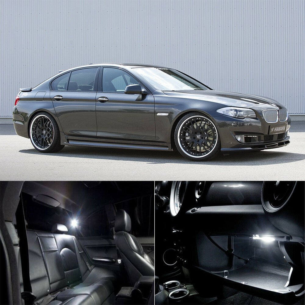 23&Atilde;�white Interior LED light bulb package for BMW 5 series F10 M5 (2010-2015)