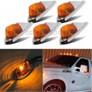 5pcs Teardrop Style Amber Cab Roof Top Marker Clearance Light Kit For Dodge Ram