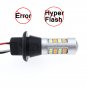 2 x T20 W21W 7440 42SMD Switchback LED White DRL & Amber Turn Signals Light Lamp