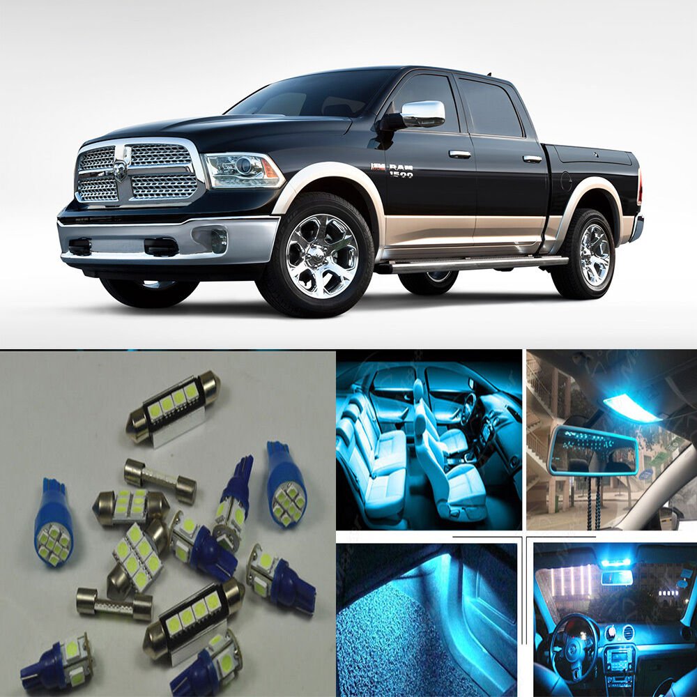9&Atilde;�Ice blue Interior LED Light Kit for Ram 1500,2500,3500 (2011-2015)