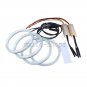 4pcs White Amber SMD Angel Eye Halo Ring Kit For BMW LCI E46 3 Series 2D Facelif