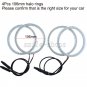 4pcs White Amber SMD Angel Eye Halo Ring Kit For BMW LCI E46 3 Series 2D Facelif