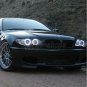 4pcs White Amber SMD Angel Eye Halo Ring Kit For BMW LCI E46 3 Series 2D Facelif