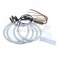 4x Dual Color Switchback Angel Eyes Halo Ring For BMW E46 3 Series Non-Projector