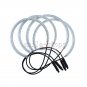 4x Dual Color Switchback Angel Eyes Halo Ring For BMW E46 3 Series Non-Projector