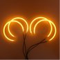4x Dual Color Switchback Angel Eyes Halo Ring For BMW E46 3 Series Non-Projector