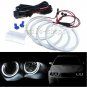 4 x White LED SMD Halo Ring Angel Eye Light For BMW 3 5 7 series E36 E38 E39 E46