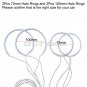 White 6000K CCFL Angel Eyes Halo Ring Lamp Headlight Kit For 2003-2007 Mazda 6