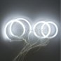 White 6000K CCFL Angel Eyes Halo Ring Lamp Headlight Kit For 2003-2007 Mazda 6