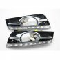 Daytime Running Light LED Turn Signal Fog Lamp Cover For Chevrolet Cruze 09-13