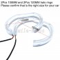 4 x White Amber Angel Eye DTM Style LED Kit Halo Ring For BMW E90 2006-2010 E92