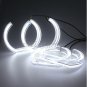 4 x White Amber Angel Eye DTM Style LED Kit Halo Ring For BMW E90 2006-2010 E92