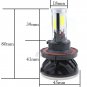 H13 80W 8000LM LED Bulbs Headlight Lamp Upgrade Kit For Jeep Wrangler JL 2018+